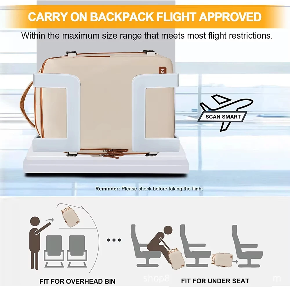 Buylor Travel Backpack Airplane Backpack 45x20x30 for Women/Men Easyjet Cabin Bags Laptop Backpack Casual Daypack for Weekender thumbnail 5