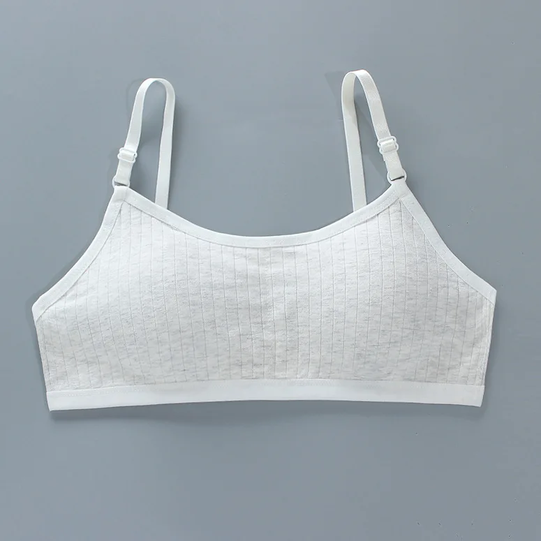 4pcs/Lot Teenage Girls Training Bras Seamless Middle High School Students Vest Bra Kids Children Back Buckle Bra Teens Underwear thumbnail 4