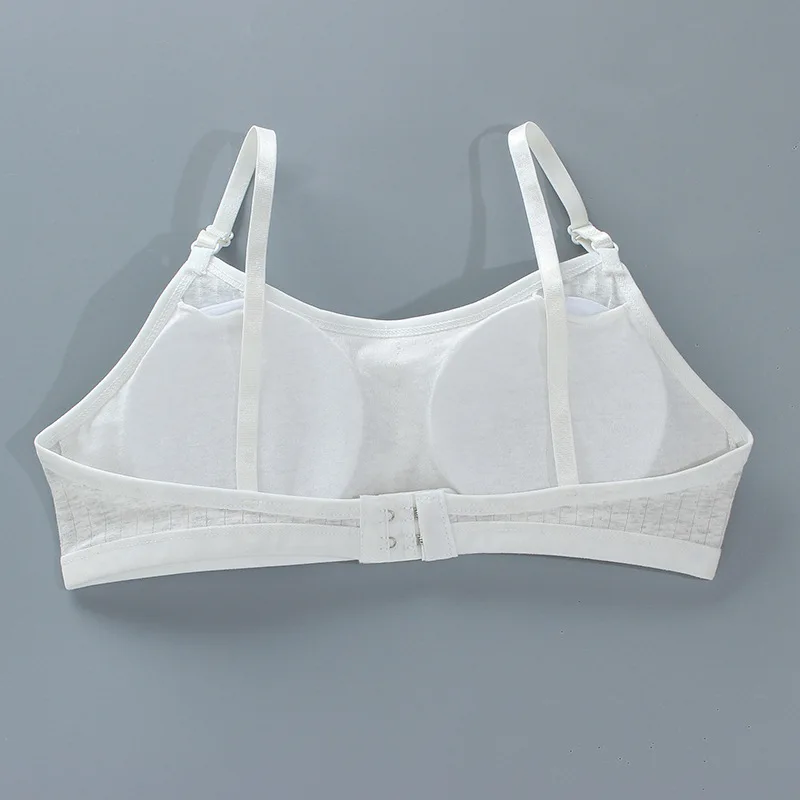 4pcs/Lot Teenage Girls Training Bras Seamless Middle High School Students Vest Bra Kids Children Back Buckle Bra Teens Underwear thumbnail 5
