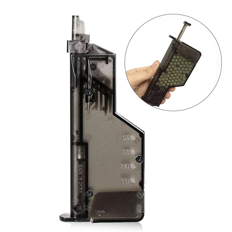 Airsoft Plastic BB Speed loader 100/220 Rounds War Games Combat Tactical Military BB Loader Paintball Outdoor Hunting Accessory thumbnail 2