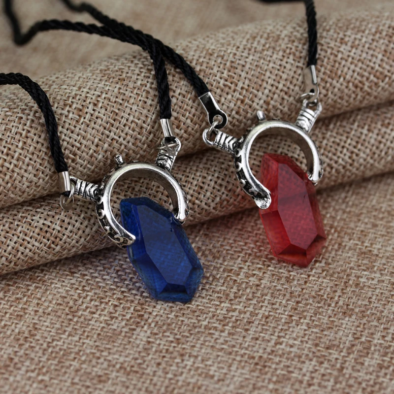 DMC Devil Maycry Pendant Necklace Devil Hunter Dante Perfect Amulet Red Crystal Necklaces for Women Men Choker Jewelry thumbnail 2