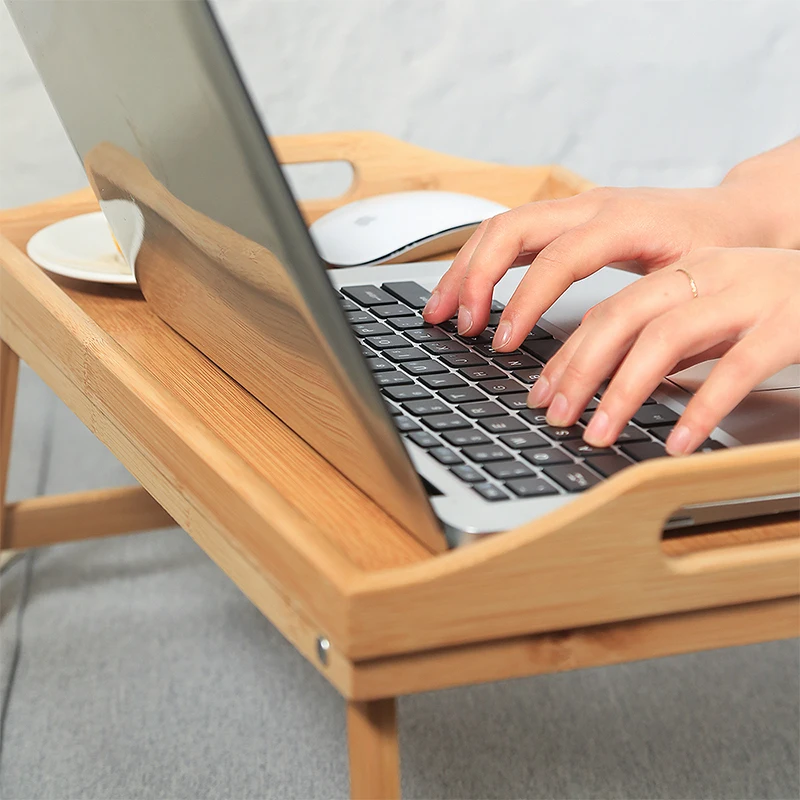 50cm Computer Desk Window Table Foldable Laptop Stand Breakfast Plate Bed Tray Cozy Bedside Bay Room Desks Bedroom Furniture thumbnail 6