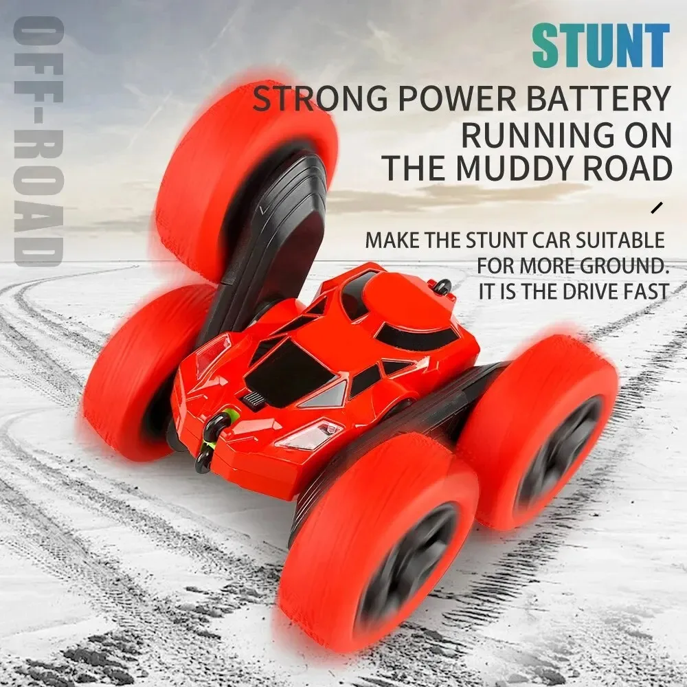 RC Stunt Car Children Double Sided Flip 2.4G Remote Control 360 Deree Rotation Off Road Drift RC Car Gifts For Kids Adults Boys thumbnail 3