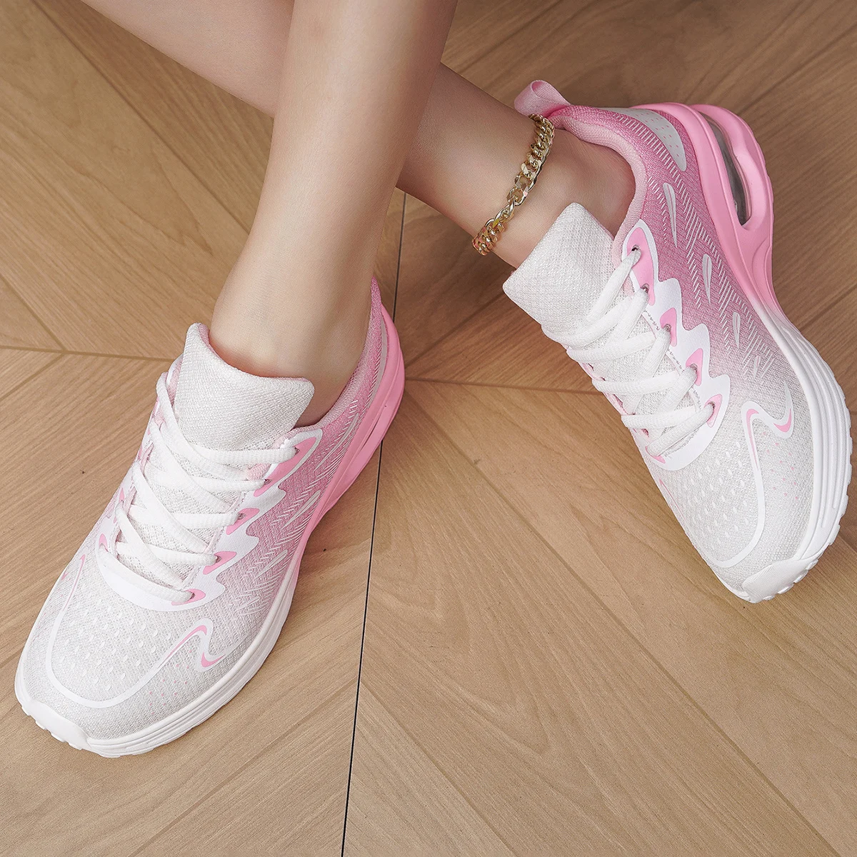 Sneaker Women Walking Shoes Womens Fashion Air Cushion Mesh   Breathable Tennis Sport Shoes thumbnail 4