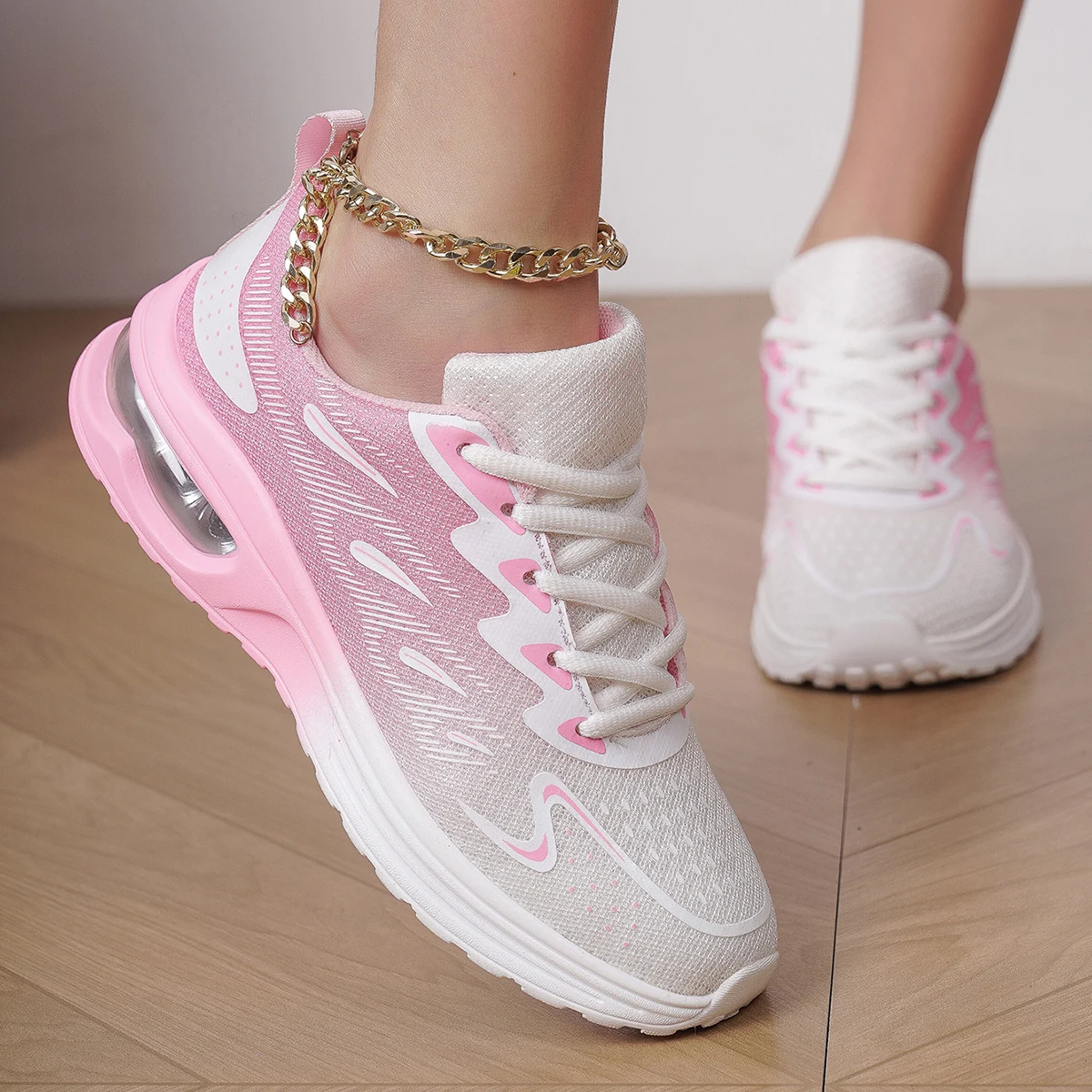 Sneaker Women Walking Shoes Womens Fashion Air Cushion Mesh   Breathable Tennis Sport Shoes thumbnail 3