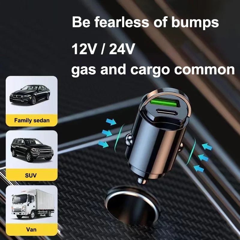 200W USB Car Charger Fast Charging Mini Pull Ring Car Phone Charger For Mercedes Benz A C E S G Class GLC CLE CLA GLB GLS W177 thumbnail 6