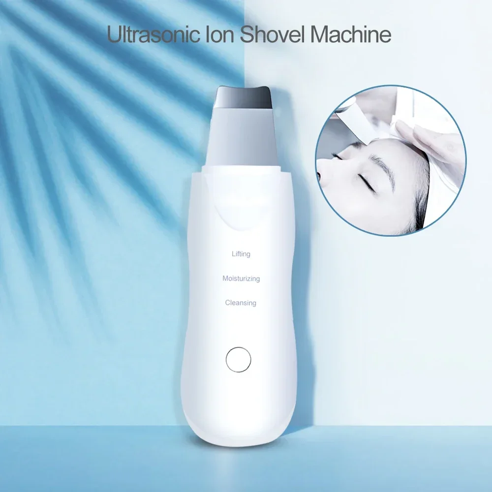 Professional No Ultrasonic Facial Skin Scrubber Ion Deep Face Cleaning Peeling Rechargeable Skin Care Device Beauty Instrument thumbnail 2