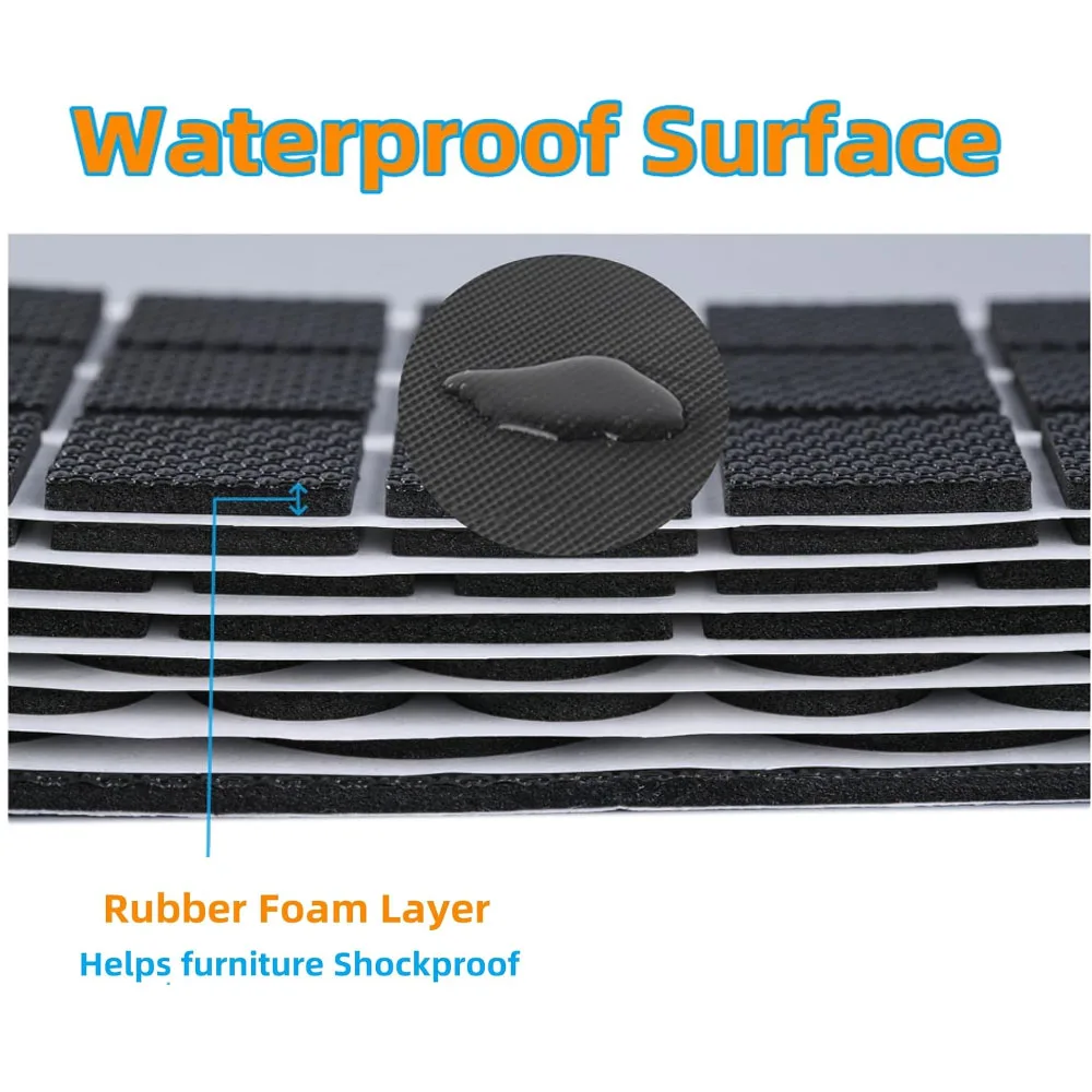 Table Leg Protectors, Anti-Scratch Leg Pads, Rubber Anti slip Chair Leg Pads, Silent Stickers, Furniture Accessories thumbnail 3