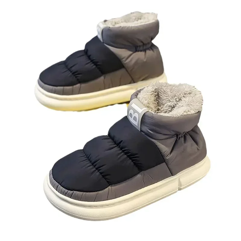 Snow Boots Men Women Winter 2024 New Lovers Plush Thick Comfortable Cotton Shoes Waterproof Anti Slip Outdoor Casual Shoes Flats thumbnail 5