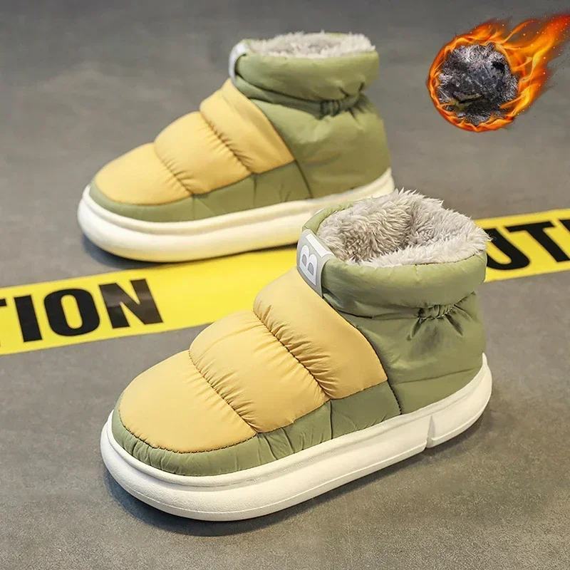 Snow Boots Men Women Winter 2024 New Lovers Plush Thick Comfortable Cotton Shoes Waterproof Anti Slip Outdoor Casual Shoes Flats thumbnail 6