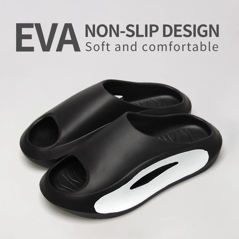 Slippers men wear thick-soled non-slip summer quarters bathroom shower Eva sandals thumbnail 3