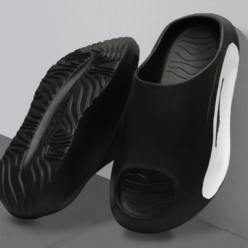 Slippers men wear thick-soled non-slip summer quarters bathroom shower Eva sandals thumbnail 2