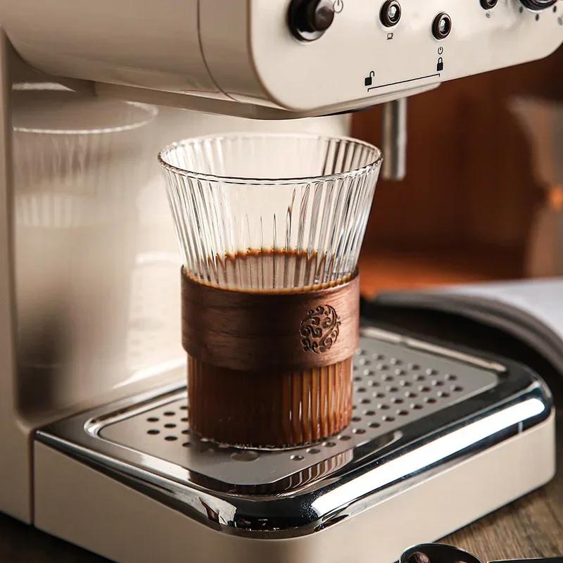 130/350ML 1-8PCS Creative Japanese Transparent Vertical Pattern High Borosilicate Glass Cup Water Coffee Milk Drink Whisky Mugs thumbnail 4
