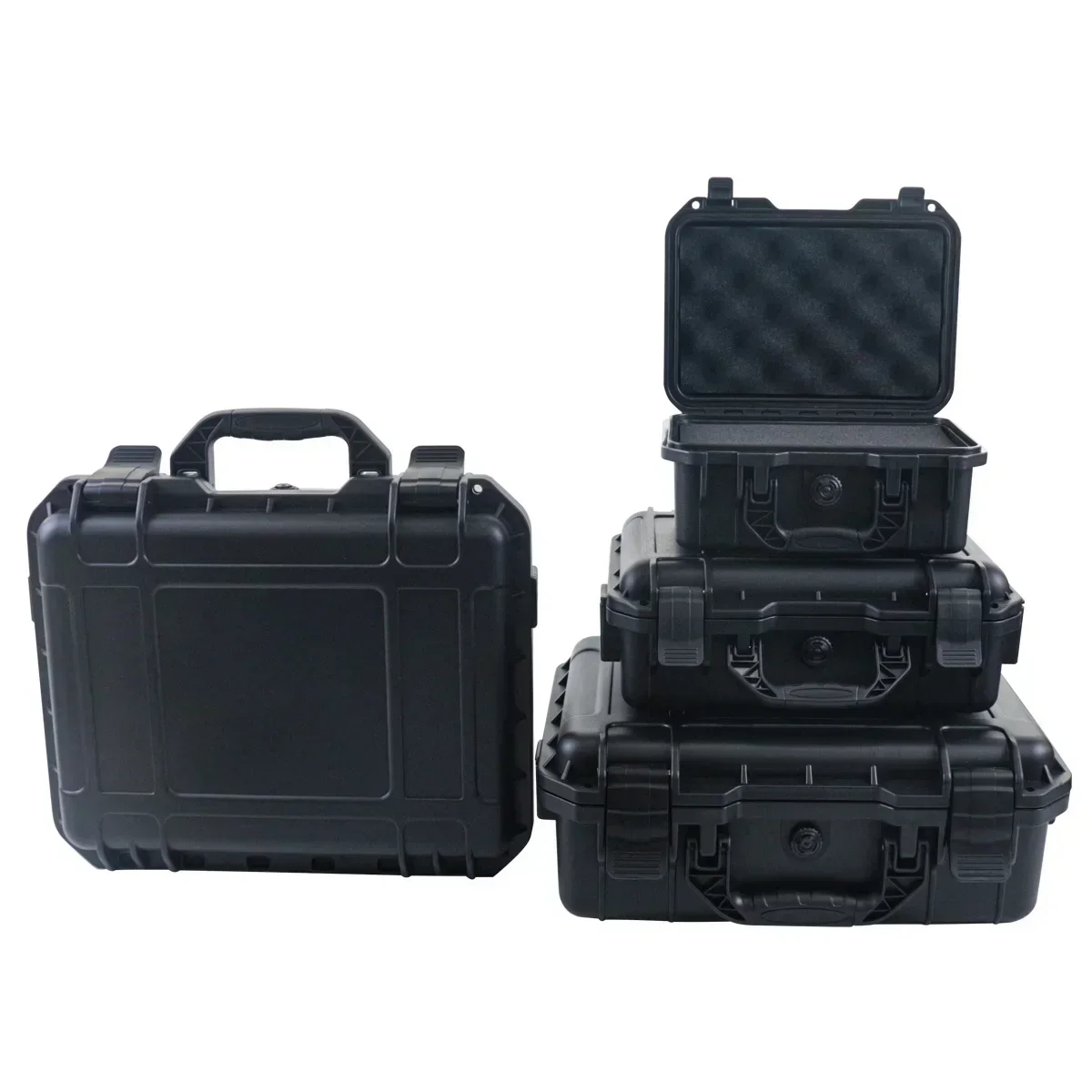 1 waterproof hard hand-held toolbox bag with pre cut sponge storage box, impact resistant unmanned driving chassis thumbnail 6