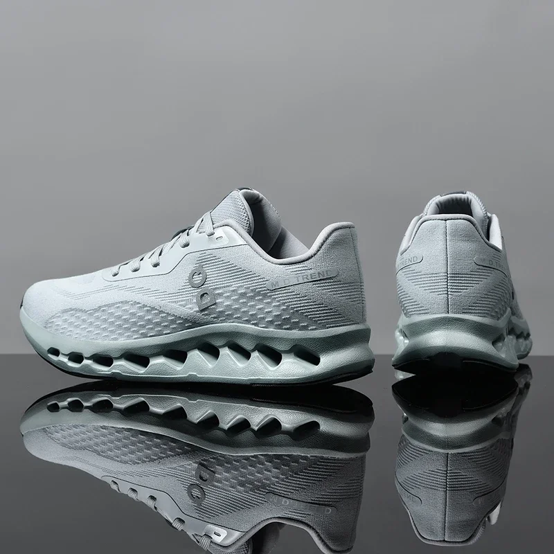 Running Shoes Men Mesh Lightweight Flat Outdoor Gym Jogging Shoes Comfortable Original Tennis Shoes Cushioning 2024 Sneakers Man