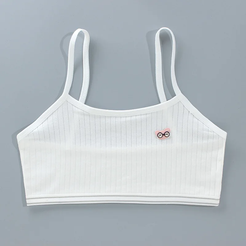 Cartoon Summer Young Children's Breast Care Bras Developmental Girls Training Bra Puberty Students Kids Vest Teenage Underwears thumbnail 2