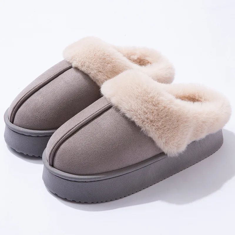 Women's Ankle Snow Boots Winter Fashion Home Platform Low Top Slippers Living Room Rug Shoes Women's Outdoor Warm Non Slip Boots thumbnail 6