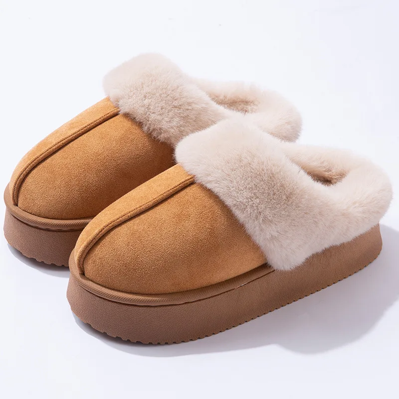 Women's Ankle Snow Boots Winter Fashion Home Platform Low Top Slippers Living Room Rug Shoes Women's Outdoor Warm Non Slip Boots thumbnail 5