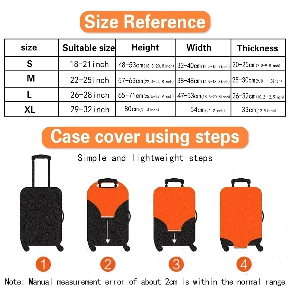 Luggage Cover Suitcase cover Stretch Luggage Protector Baggage Dust Case Covers Suitable18-32Inch Suitcase Case Travel Organizer thumbnail 2
