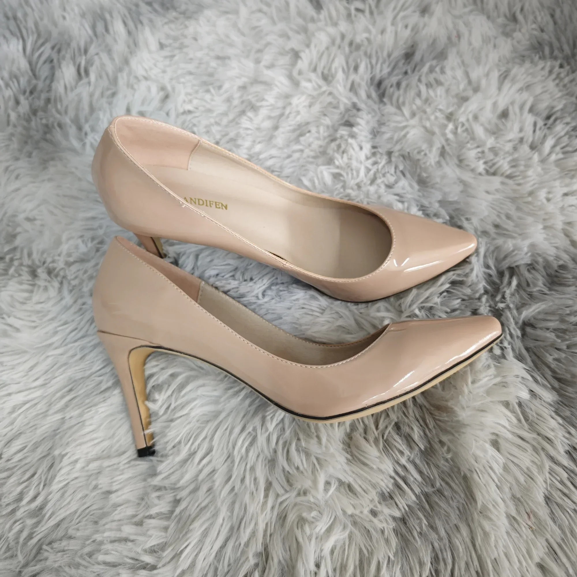 Large Size Women Pumps Classic Pointed Toe High Heels Sexy 9cm Stilettos Female Elegant Comfort Ladies Red Wedding Party Shoes thumbnail 4