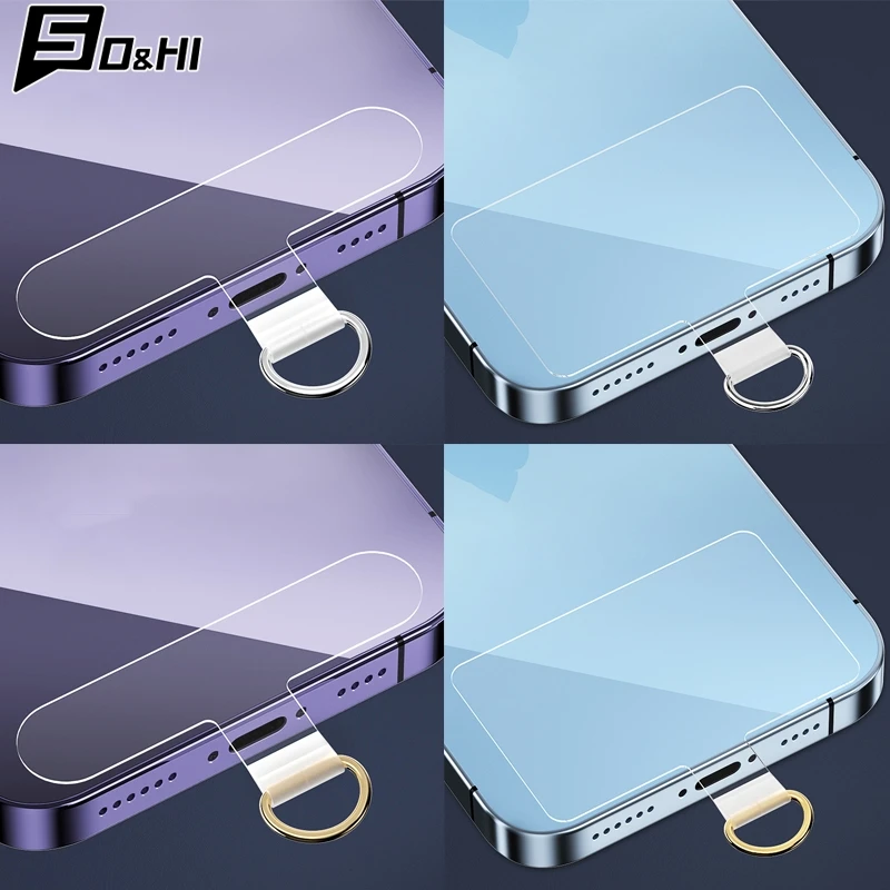 Phone Lanyard Tabs Universal Phone Tether Patches Transparent TPU Replacement Gaskets for Phone Back Case Lanyard Pads Clips