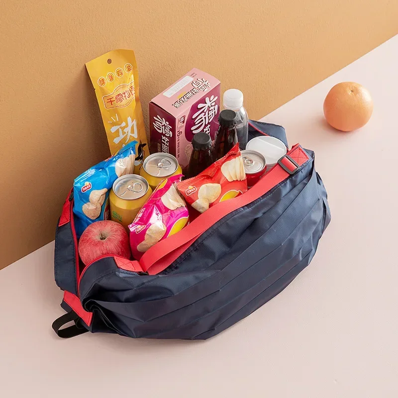 Women Shopper Bag Japanese Large Folding Tote Bag Travel Organizer Eco Shopping Bags Lady Market Bag Mujer Foldable Pouch Bolsos thumbnail 4