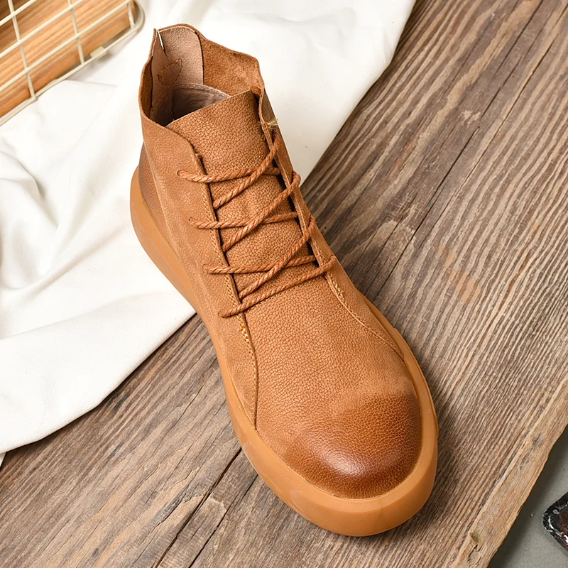 Mens Genuine Leather Winter Ankle Military Treking Tactical Boots Outdoor Men Shoes thumbnail 4