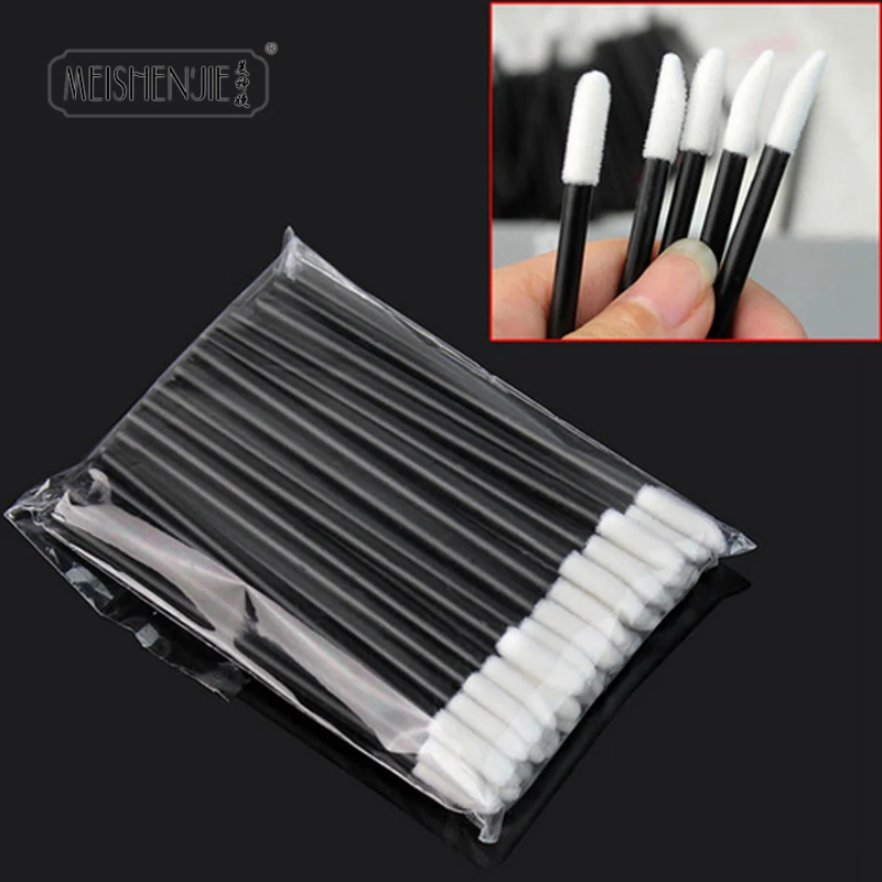 Wholesale 50/1000pcs Lip Brushes Applicators Eyelashes Brush Lipstick Brush Lip Gloss Applicator Wands Makeup Beauty Tool thumbnail 3
