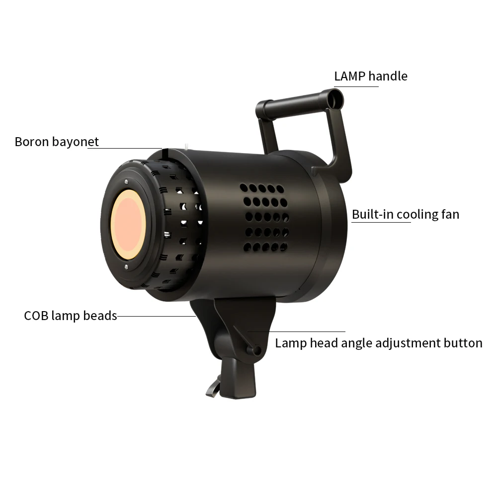 Bowens Video Studio Kit 135W Photography Light Dimmable Kit LED Lamp 2m Tripod Flash Studio Accessories 3000-6500K 3 Colors thumbnail 3
