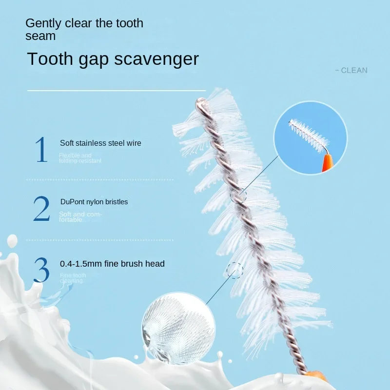 60Pcs 0.6-1.5mm Interdental Brushes Health Care Tooth Push-Pull Escova Removes Food And Plaque Better Teeth Oral Hygiene Tool thumbnail 2