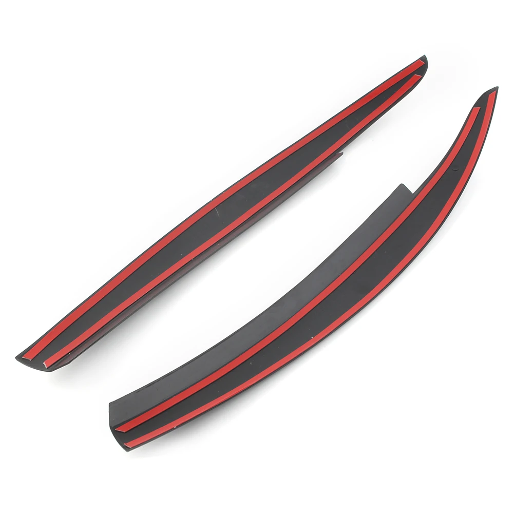 Glossy Black Car Head Light Lamp Eyebrow Eyelid Cover Trim For VW Scirocco 2009 2010 2011 2012 2013 2014 2015 2016 2017 thumbnail 6