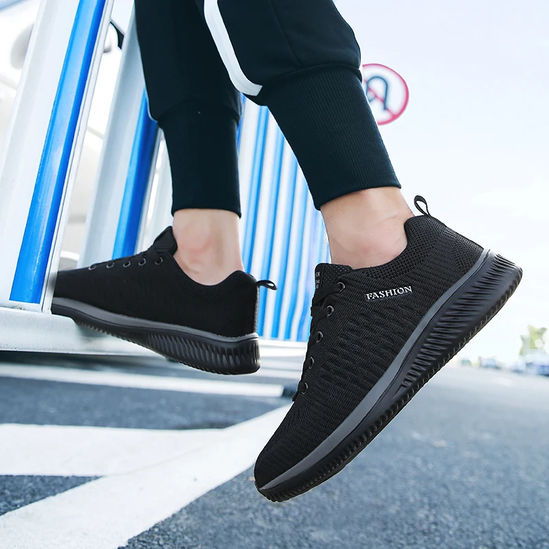 Men Running Shoes Breathable Light Comfortable Men's Casual Shoes Tenis Outdoor Slip On Walking Sneakers thumbnail 6