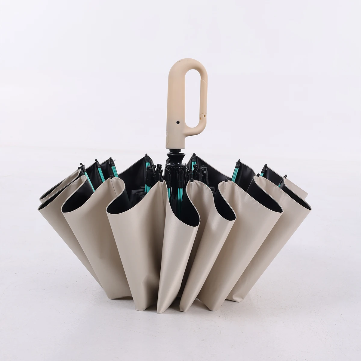 Folding Strong Windproof 16K Automatic Umbrella 192 Keel Buckle Umbrella Sunshade Men's Umbrella Rain Large Parasol for Women thumbnail 4