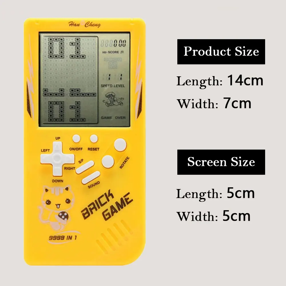 Big Screen for Tetris Game Console Retro Classic Children's Handheld Game Console Players Electronic Toys Puzzle Machine Gift thumbnail 5