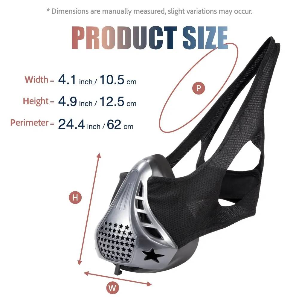 1pc Training Mask, Adjustable Resistance Levels, Simulate High Altitudes for Cardio Workouts, Lung Trainer, Washable thumbnail 3