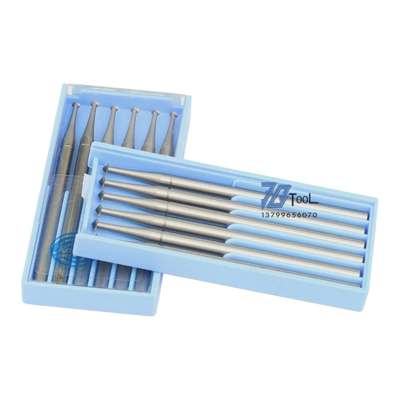1pc/6pcs 253W Cone Tungsten Steel Jewelry Setting Burs Engraving Knife End Mill Woodworking Router Bit  For Jewelry Making Tools thumbnail 3