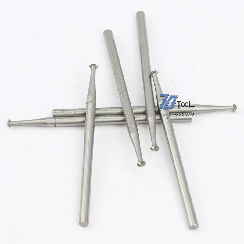 1pc/6pcs 253W Cone Tungsten Steel Jewelry Setting Burs Engraving Knife End Mill Woodworking Router Bit  For Jewelry Making Tools thumbnail 4