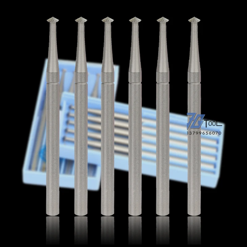 1pc/6pcs 253W Cone Tungsten Steel Jewelry Setting Burs Engraving Knife End Mill Woodworking Router Bit  For Jewelry Making Tools thumbnail 6