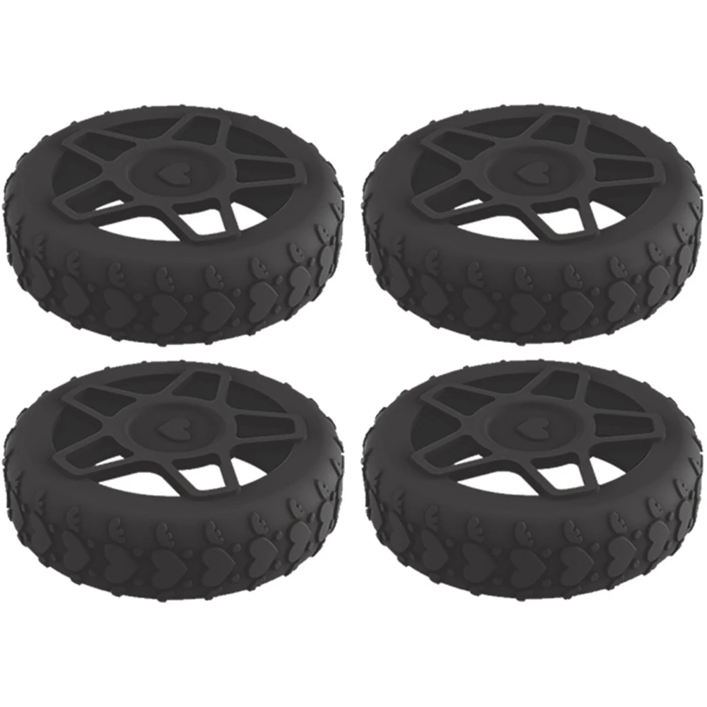 4PC Silicone Suitcase Wheel Protection Case With Silent Shock-Proof Travel Luggage Caster Reduce Noise Trolley Box Casters Cover thumbnail 6