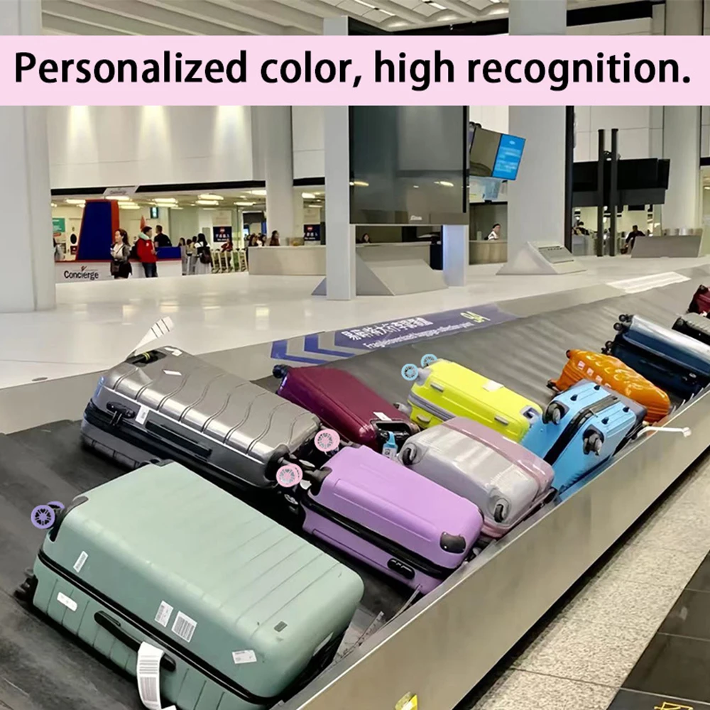 4PC Silicone Suitcase Wheel Protection Case With Silent Shock-Proof Travel Luggage Caster Reduce Noise Trolley Box Casters Cover thumbnail 4