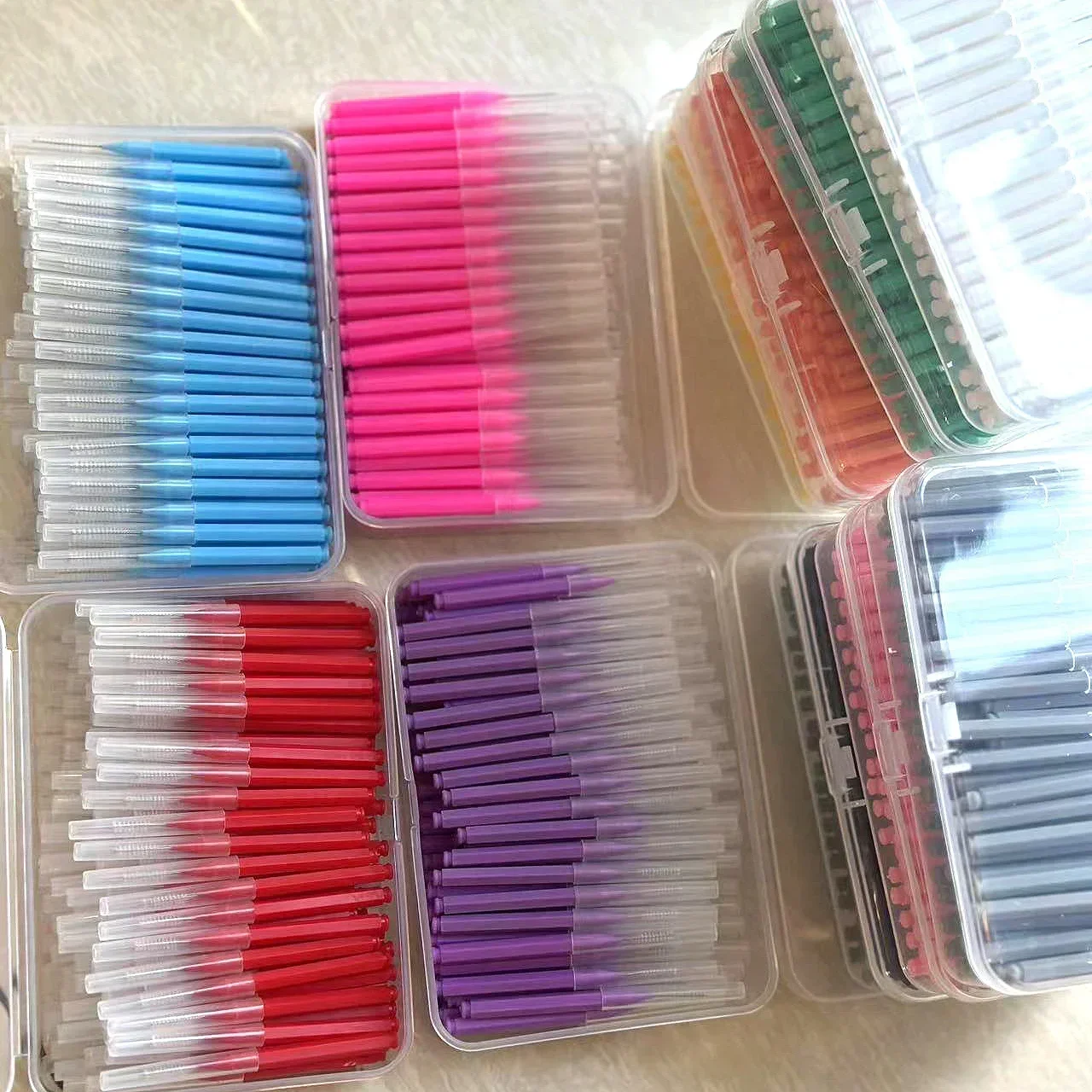 New 100Pcs/Box I-type Push Pull Interdental Brush 0.6-1.5Mm Cleaning Between Teeth Oral Care Orthodontic I Shape Tooth Floss thumbnail 3