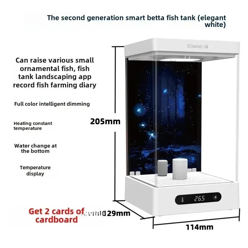 Smart betta dedicated fish tank desktop mini small ecological self-circulating desk aquarium fish tank thumbnail 3