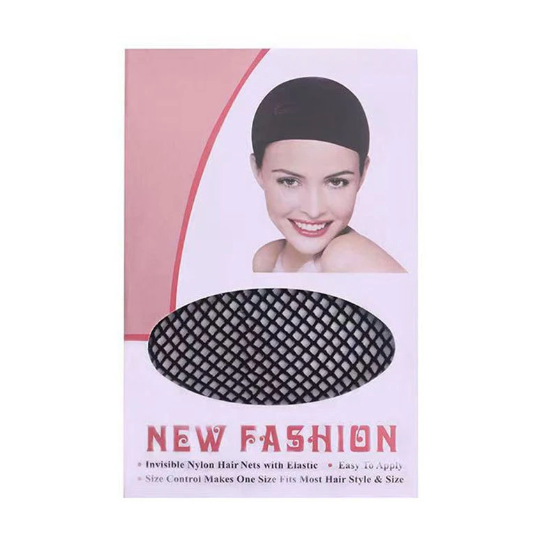 1Piece/3Pieces/5Pieces Black Mesh Net Open Ended Wig Cap Mesh Stocking Caps Weaving Wig Hairnet For Women Wear Average Size thumbnail 3
