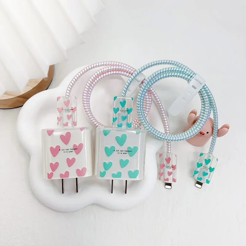 18W/20W US Charger Protection Cover For iphone Cute USB Cable Winder Protector Shell Case For Apple 12 13 11 Promax 14 Plus thumbnail 3