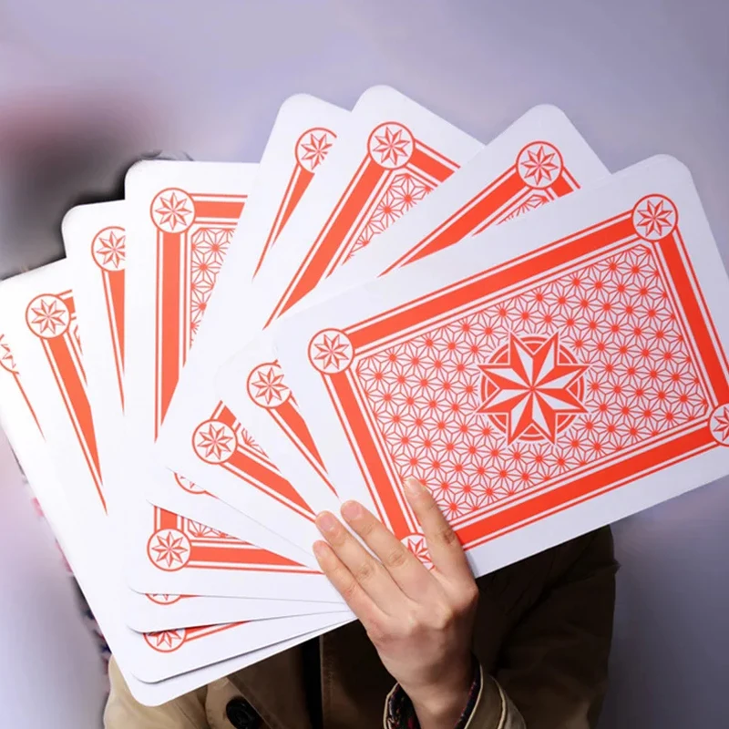 Jumbo Oversized 4Times Larger Poker Playing Cards Games For Adults Children Juegos De Mesa Familiares Divertidos Partyspiele thumbnail 4