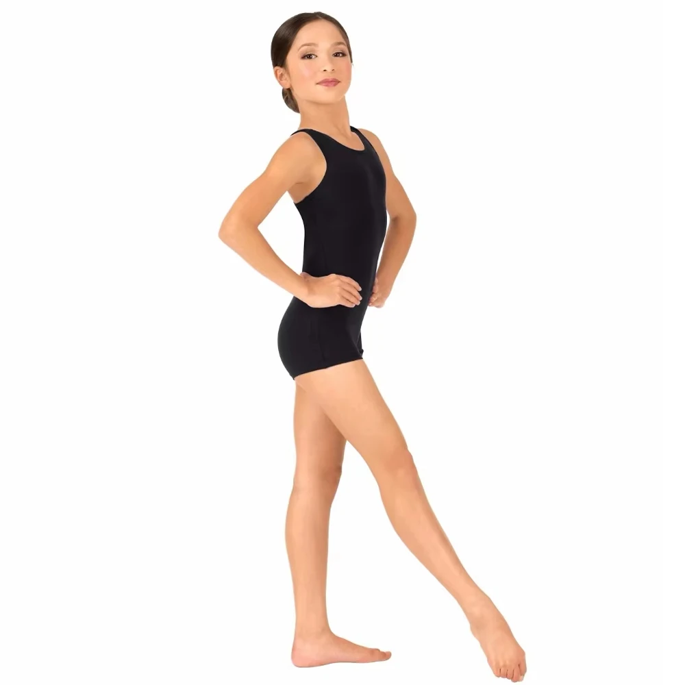 OVIGILY Girls Spandex Tank Leotard Keyhole Back Sleeveless Ballet Dance Costumes Boys Gymnastics Sportswear Performance Bodysuit thumbnail 2