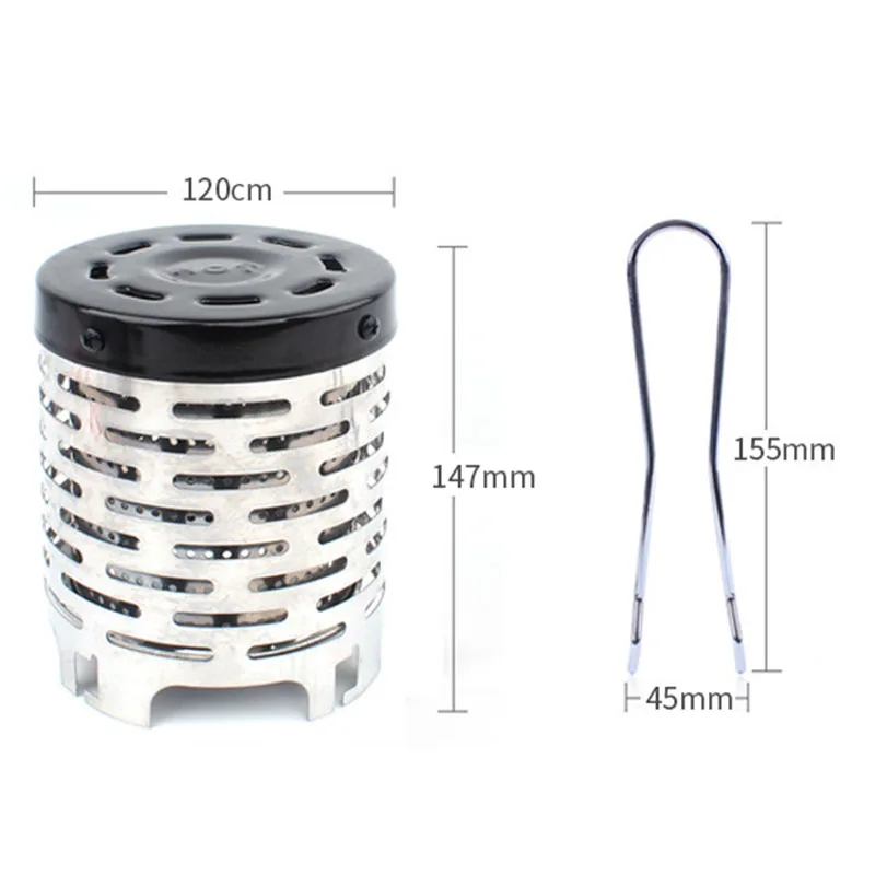 Outdoor Camping Mini Heating Cover Autumn Winter Infrared Tent Heater Cassette Stove Special Stove Heater Heater Cap Warmer thumbnail 4