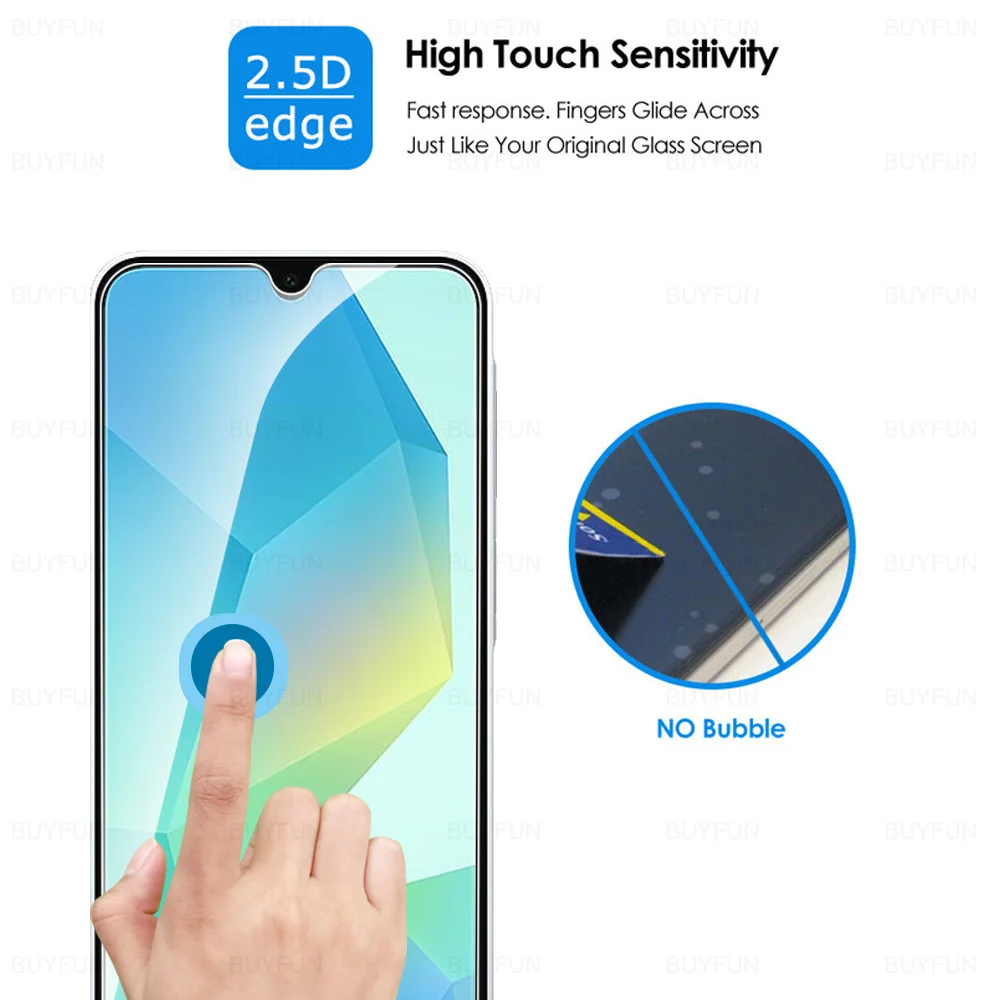 1-5Pcs For Samsung Galaxy A16 A17 5G Tempered Glass Case Friendly Anti-Scratch HD 9H Transparent Screen Protector SamsungA16 4G thumbnail 3