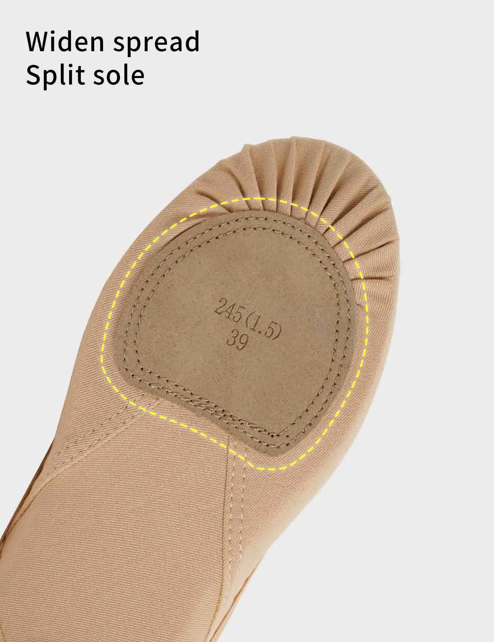 Women High Stretch Pro Ballet Shoes Ultralight Dance Shoes Soft Sole Ballet Flats Adult Snug Wear-resistant Non-slip Ballet Shoe thumbnail 3