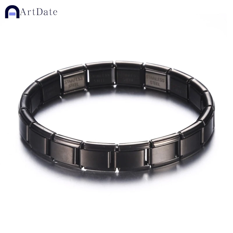 9 mm Wide Stainless Steel Bracelets Simple Trendy Style Daily Wear Silver-Color Charm Bracelet For Women On Party Unisex Style thumbnail 6